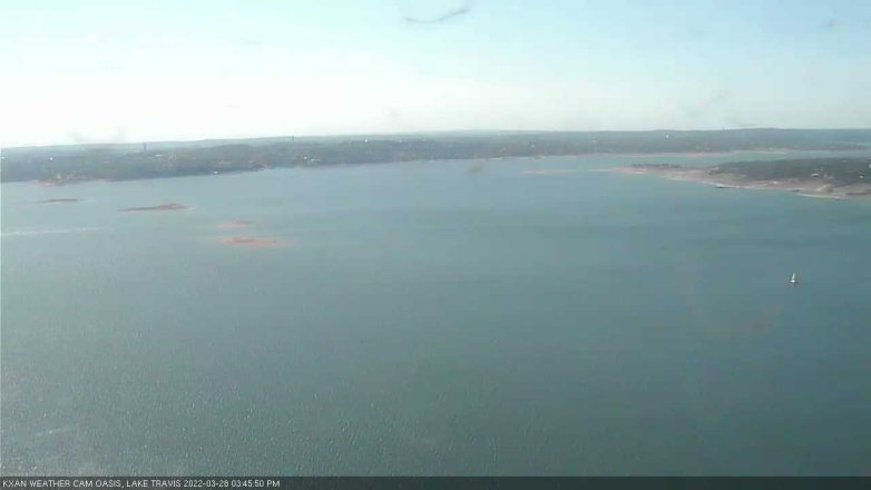 Lake Travis webcam, March 28, 2022 3:45 PM CT