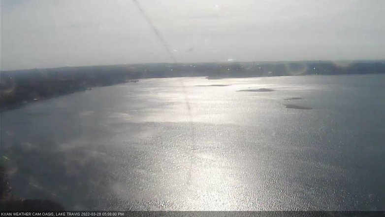 Lake Travis webcam, March 28, 2022 5:00 PM CT