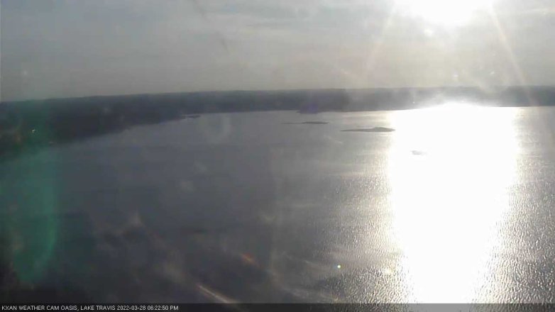 Lake Travis webcam, March 28, 2022 6:25 PM CT