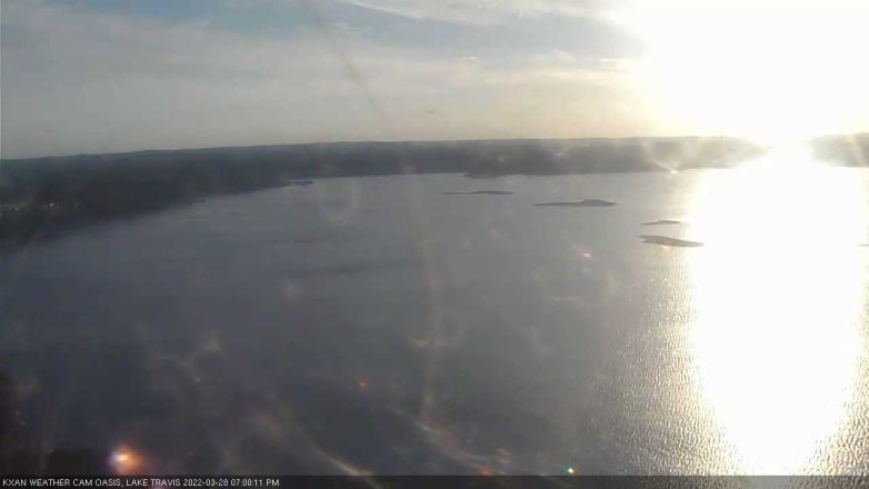 Lake Travis webcam, March 28, 2022 7:00 PM CT