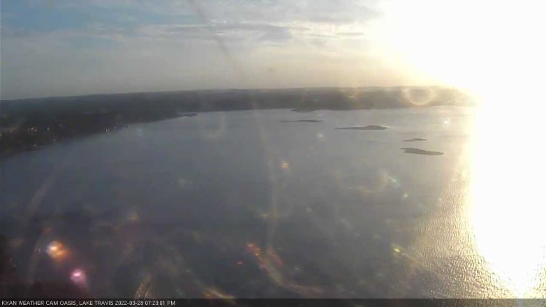 Lake Travis webcam, March 28, 2022 7:25 PM CT