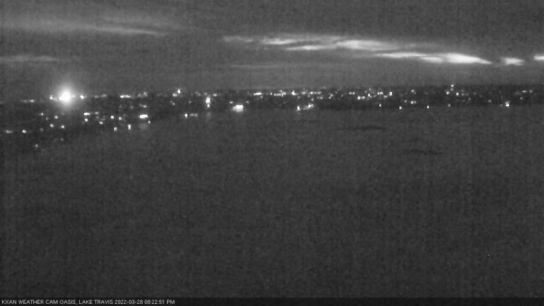 Lake Travis webcam, March 28, 2022 8:25 PM CT