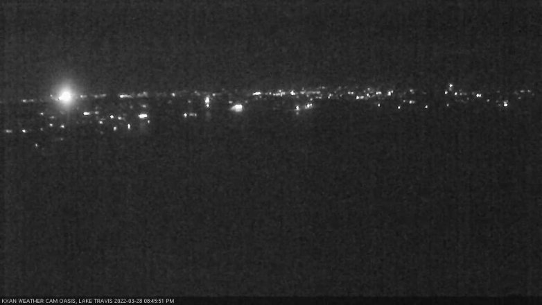 Lake Travis webcam, March 28, 2022 8:45 PM CT