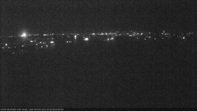 Lake Travis webcam, March 28, 2022 9:25 PM CT