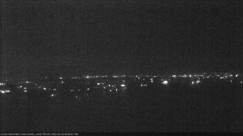 Lake Travis webcam, March 28, 2022 9:45 PM CT
