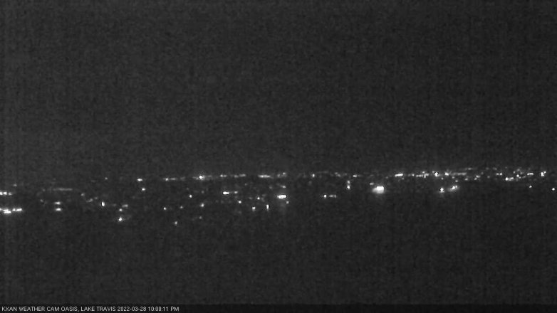 Lake Travis webcam, March 28, 2022 10:00 PM CT