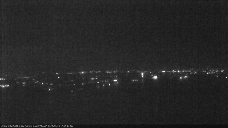 Lake Travis webcam, March 28, 2022 10:45 PM CT