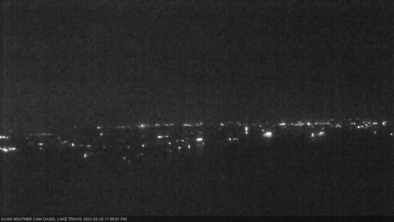 Lake Travis webcam, March 28, 2022 11:00 PM CT