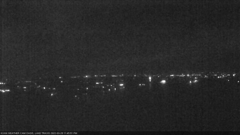Lake Travis webcam, March 28, 2022 11:45 PM CT