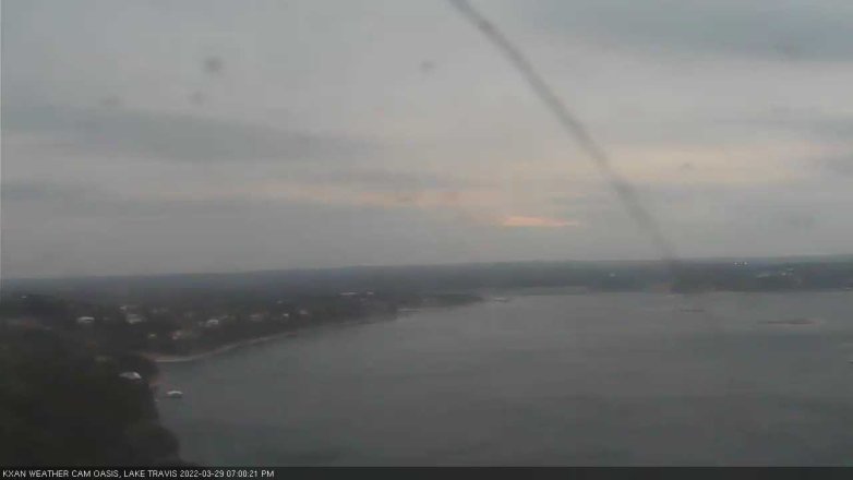 Lake Travis webcam, March 29, 2022 7:00 PM CT