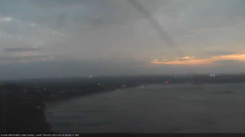 Lake Travis webcam, March 29, 2022 8:00 PM CT