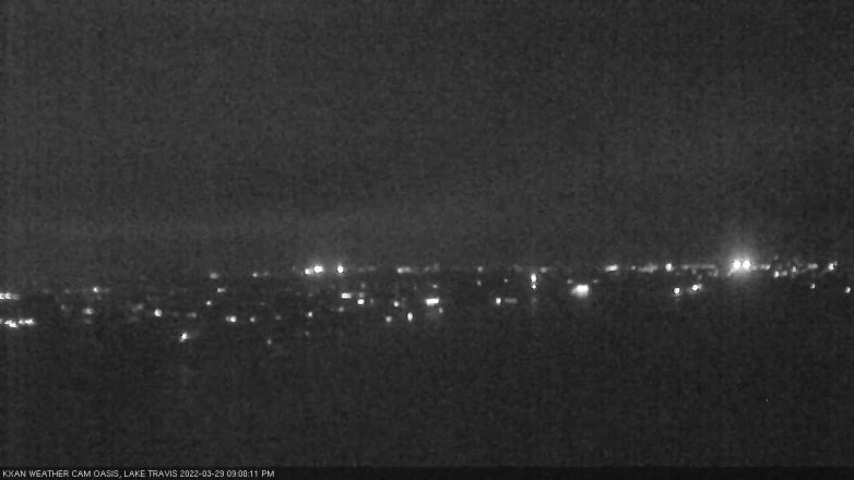 Lake Travis webcam, March 29, 2022 9:00 PM CT