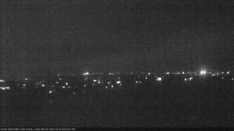 Lake Travis webcam, March 29, 2022 9:25 PM CT