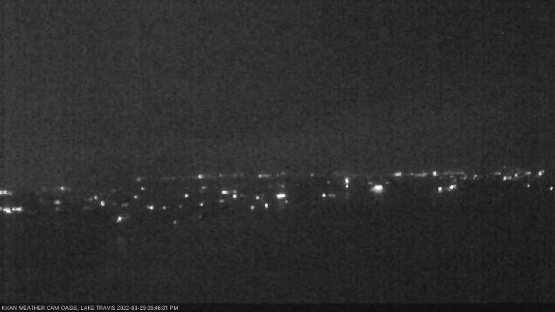 Lake Travis webcam, March 29, 2022 9:45 PM CT