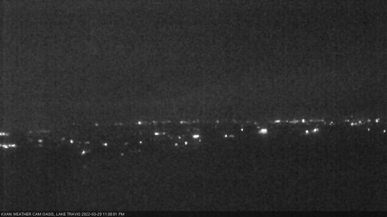 Lake Travis webcam, March 29, 2022 11:00 PM CT