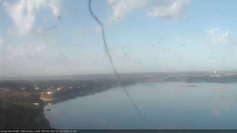 Lake Travis webcam, March 30, 2022 9:00 AM CT