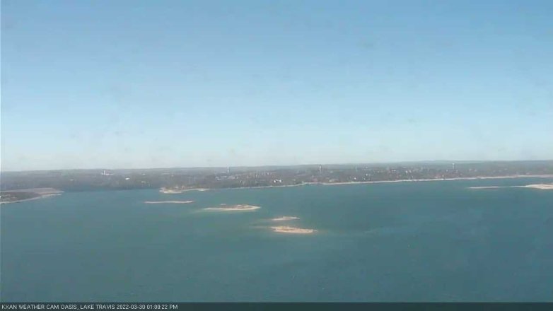 Lake Travis webcam, March 30, 2022 1:00 PM CT