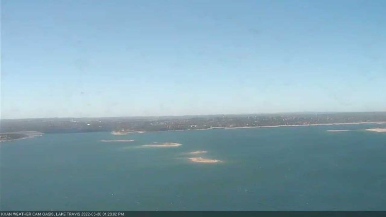 Lake Travis webcam, March 30, 2022 1:25 PM CT