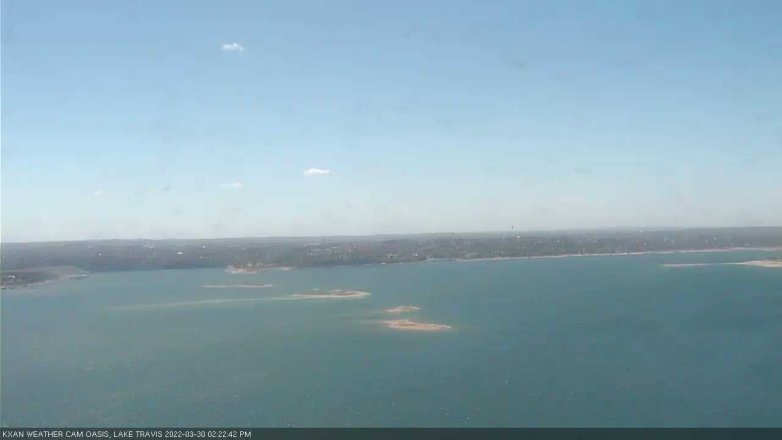 Lake Travis webcam, March 30, 2022 2:25 PM CT