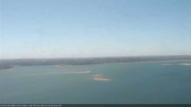 Lake Travis webcam, March 30, 2022 2:45 PM CT