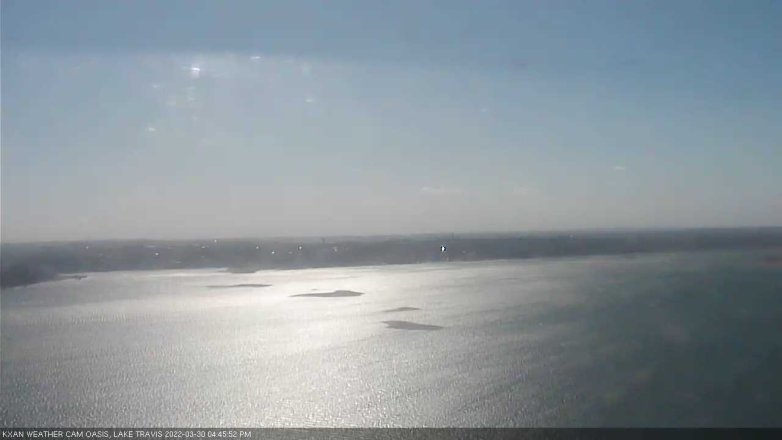 Lake Travis webcam, March 30, 2022 4:45 PM CT