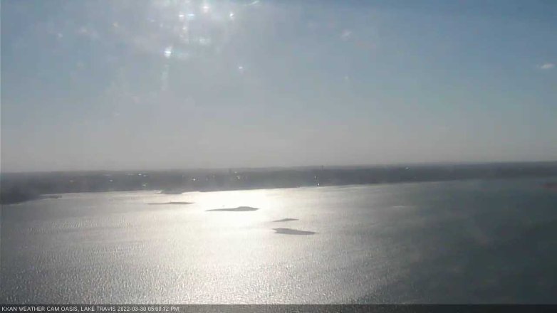 Lake Travis webcam, March 30, 2022 5:00 PM CT