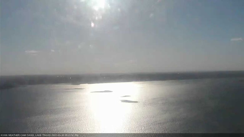 Lake Travis webcam, March 30, 2022 5:25 PM CT