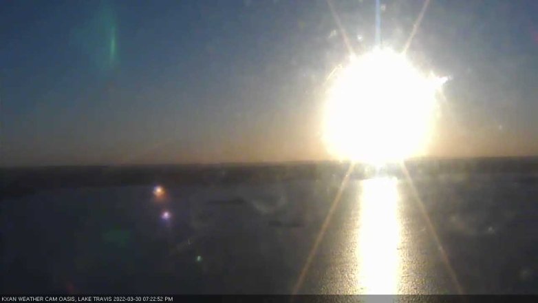 Lake Travis webcam, March 30, 2022 7:25 PM CT