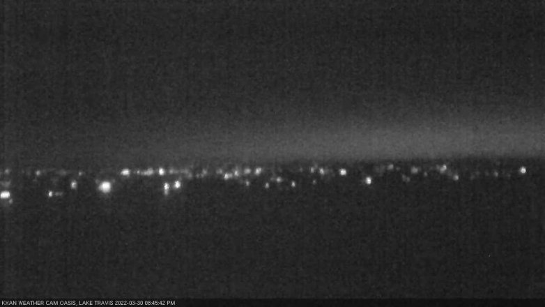 Lake Travis webcam, March 30, 2022 8:45 PM CT
