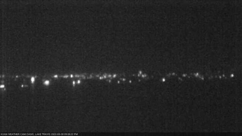 Lake Travis webcam, March 30, 2022 9:00 PM CT