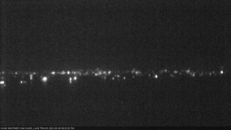 Lake Travis webcam, March 30, 2022 9:25 PM CT