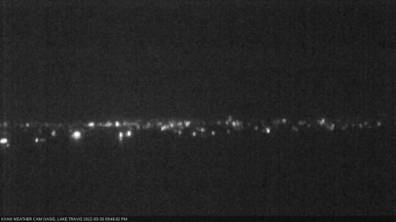 Lake Travis webcam, March 30, 2022 9:45 PM CT
