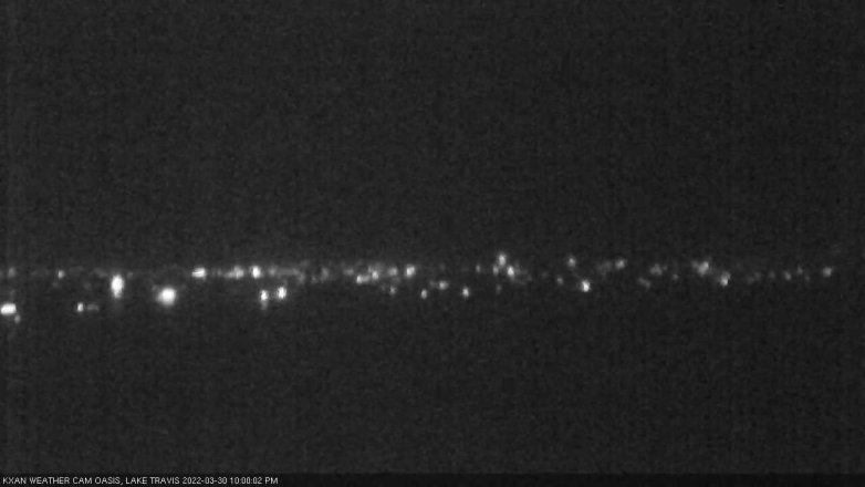 Lake Travis webcam, March 30, 2022 10:00 PM CT