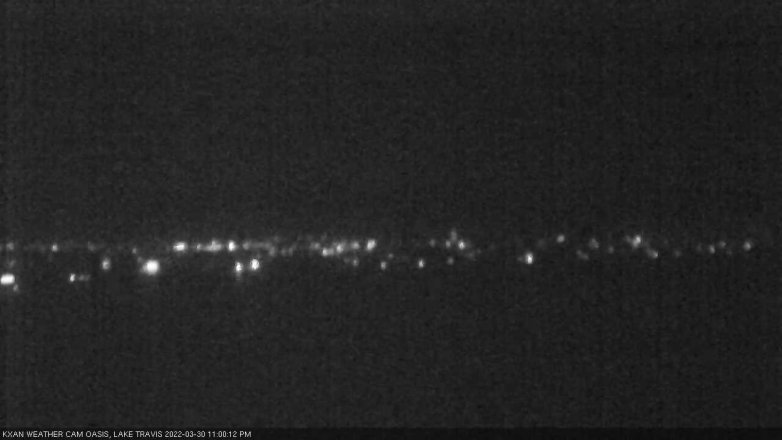 Lake Travis webcam, March 30, 2022 11:00 PM CT