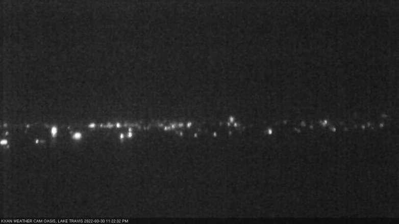 Lake Travis webcam, March 30, 2022 11:25 PM CT