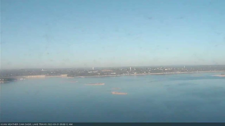 Lake Travis webcam, March 31, 2022 9:00 AM CT