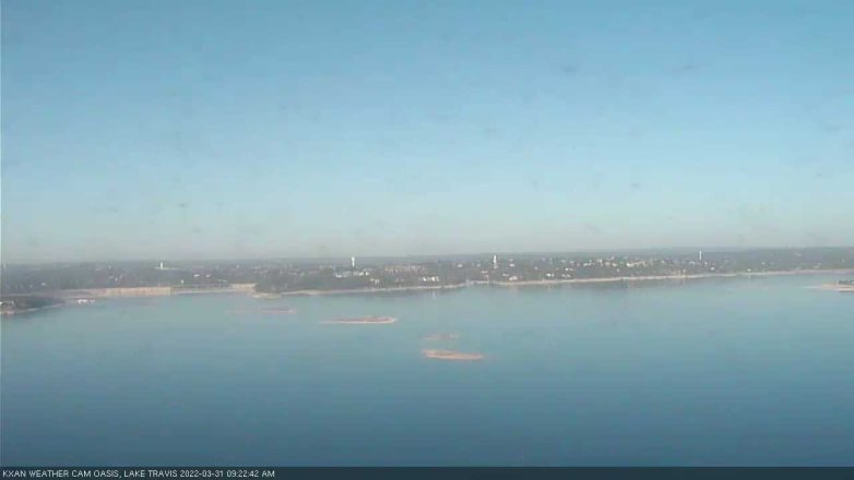 Lake Travis webcam, March 31, 2022 9:25 AM CT