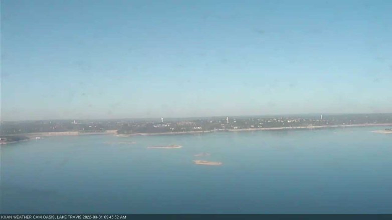 Lake Travis webcam, March 31, 2022 9:45 AM CT