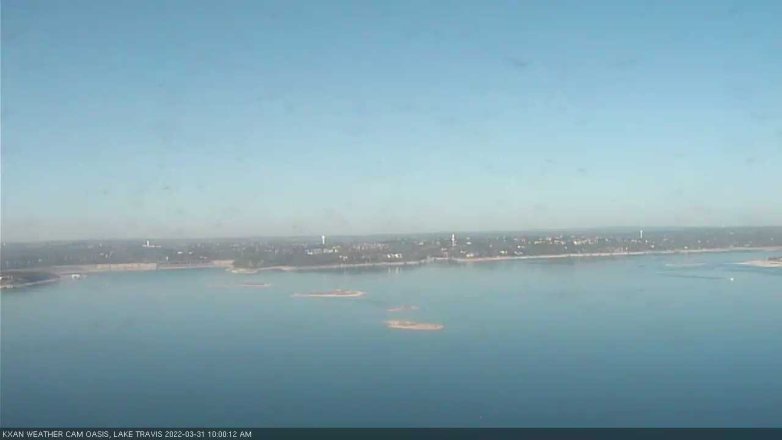 Lake Travis webcam, March 31, 2022 10:00 AM CT