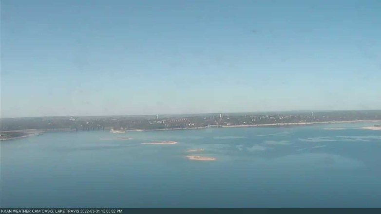 Lake Travis webcam, March 31, 2022 12:00 PM CT