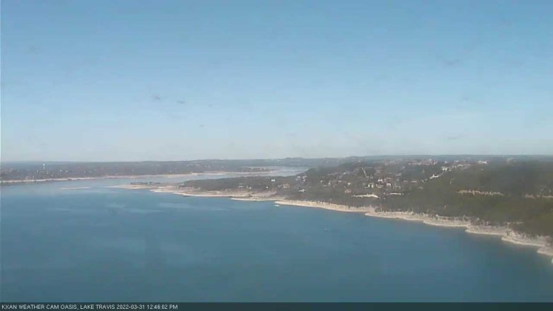 Lake Travis webcam, March 31, 2022 12:45 PM CT