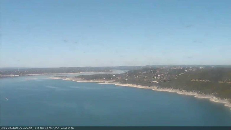 Lake Travis webcam, March 31, 2022 1:00 PM CT