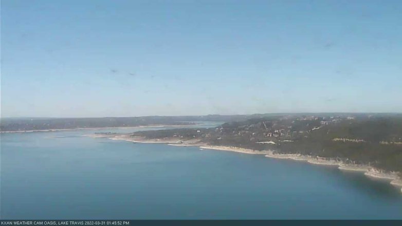 Lake Travis webcam, March 31, 2022 1:45 PM CT