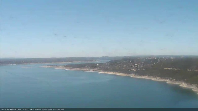 Lake Travis webcam, March 31, 2022 2:25 PM CT