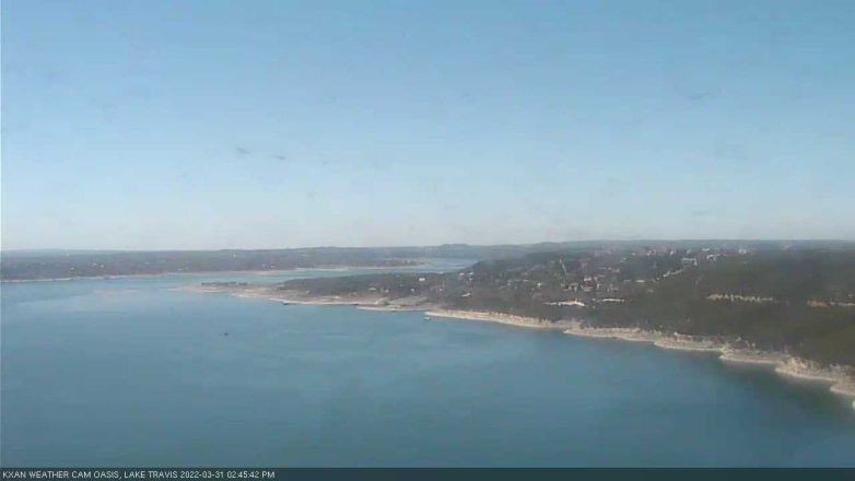 Lake Travis webcam, March 31, 2022 2:45 PM CT