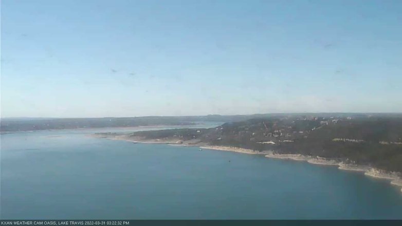 Lake Travis webcam, March 31, 2022 3:25 PM CT