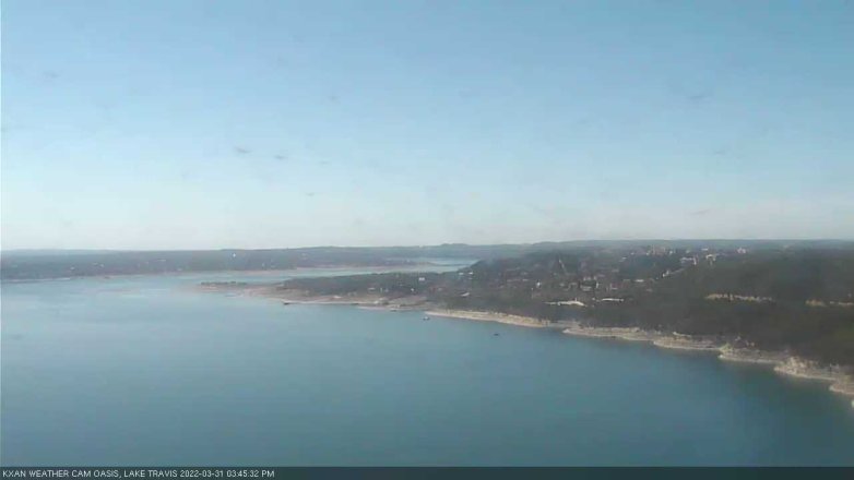 Lake Travis webcam, March 31, 2022 3:45 PM CT