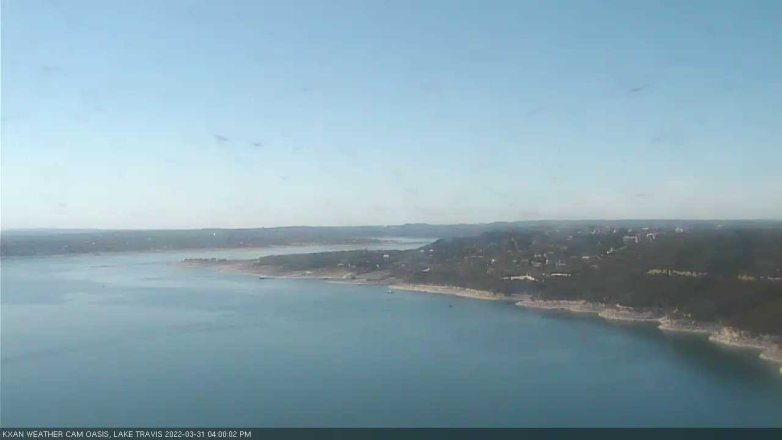 Lake Travis webcam, March 31, 2022 4:00 PM CT