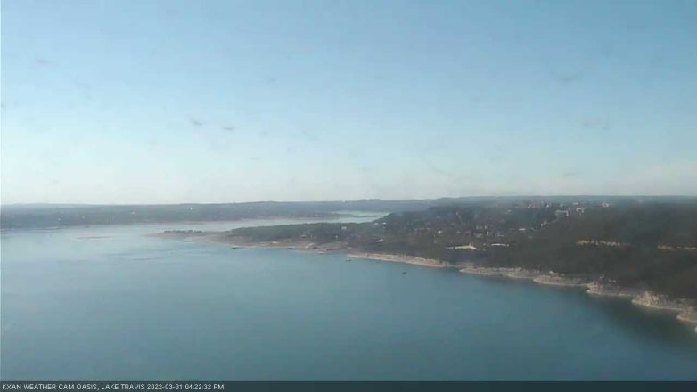 Lake Travis webcam, March 31, 2022 4:25 PM CT