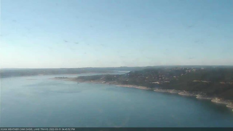Lake Travis webcam, March 31, 2022 4:45 PM CT
